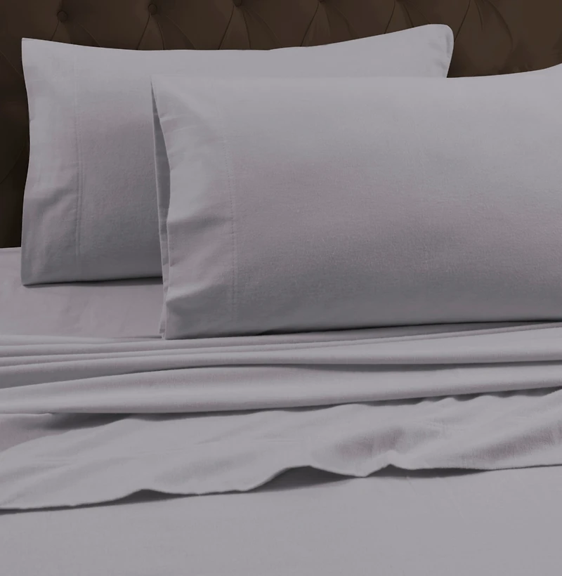 Tribeca Living Heavyweight Flannel Flat Sheet, California King