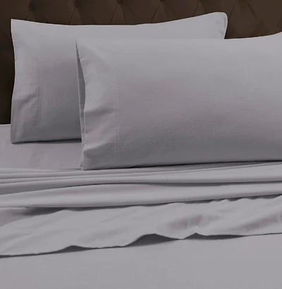 Tribeca Living Heavyweight Flannel Flat Sheet, California King
