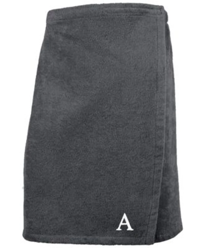 Linum Home 100 Turkish Cotton Terry Personalized Mens Bath Wrap