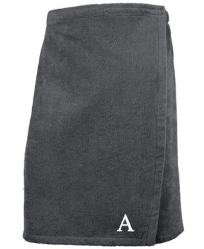 Linum Home 100 Turkish Cotton Terry Personalized Mens Bath Wrap
