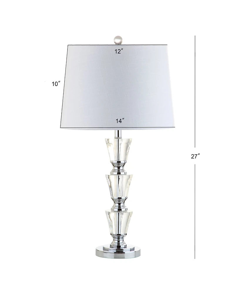 Jonathan Y Layla Crystal Led Table Lamp, Set of 2