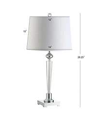 Jonathan Y Foster Crystal Led Table Lamp