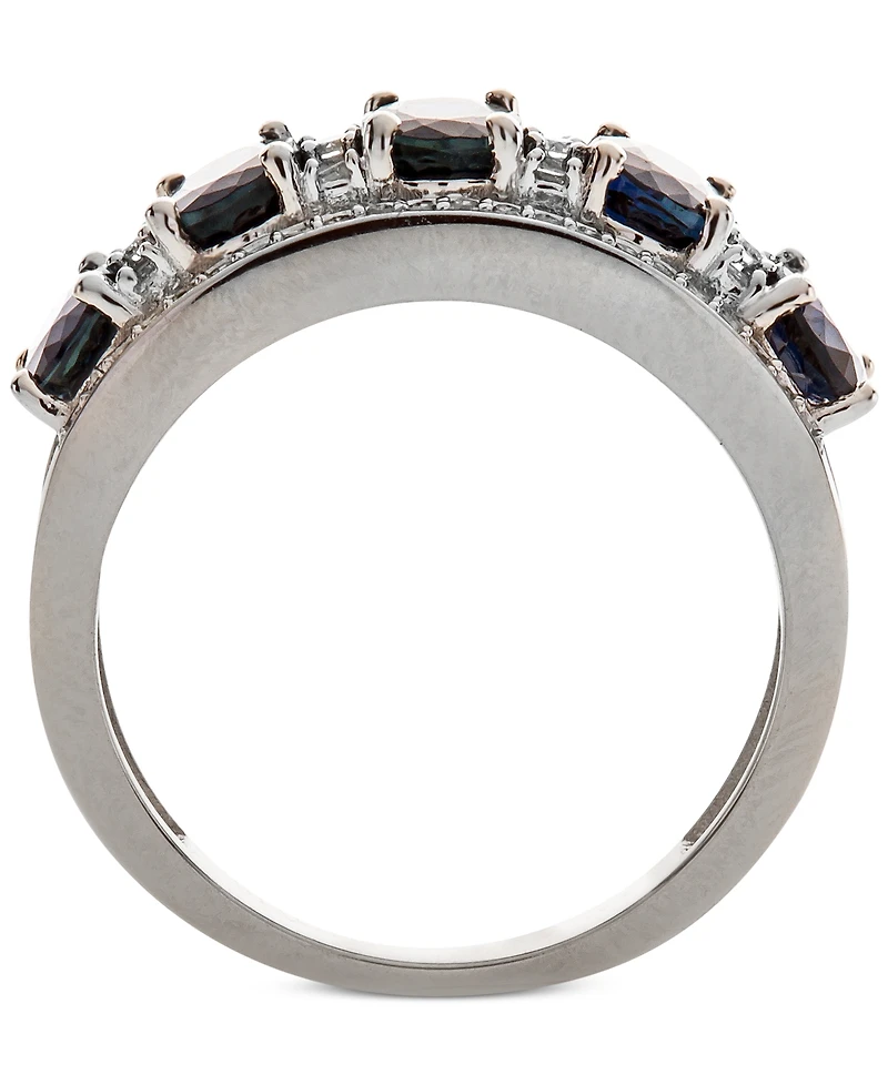 Sapphire (2-7/8 ct. t.w.) & Diamond (1/3 Ring 14k White Gold (Also Emerald, Tanzanite and Ruby)