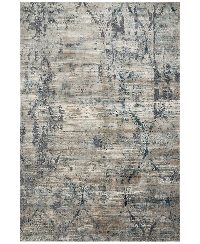 Loloi Cascade Cas-01 Taupe/Blue 2'7" x 10' Runner Area Rug