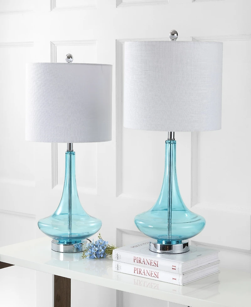 Jonathan Y Cecile Teardrop Led Table Lamp, Set of 2