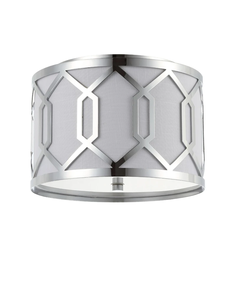 Jonathan Y Hex 2-Light Metal Led Flush Mount