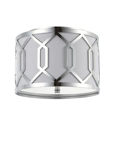 Jonathan Y Hex 2-Light Metal Led Flush Mount