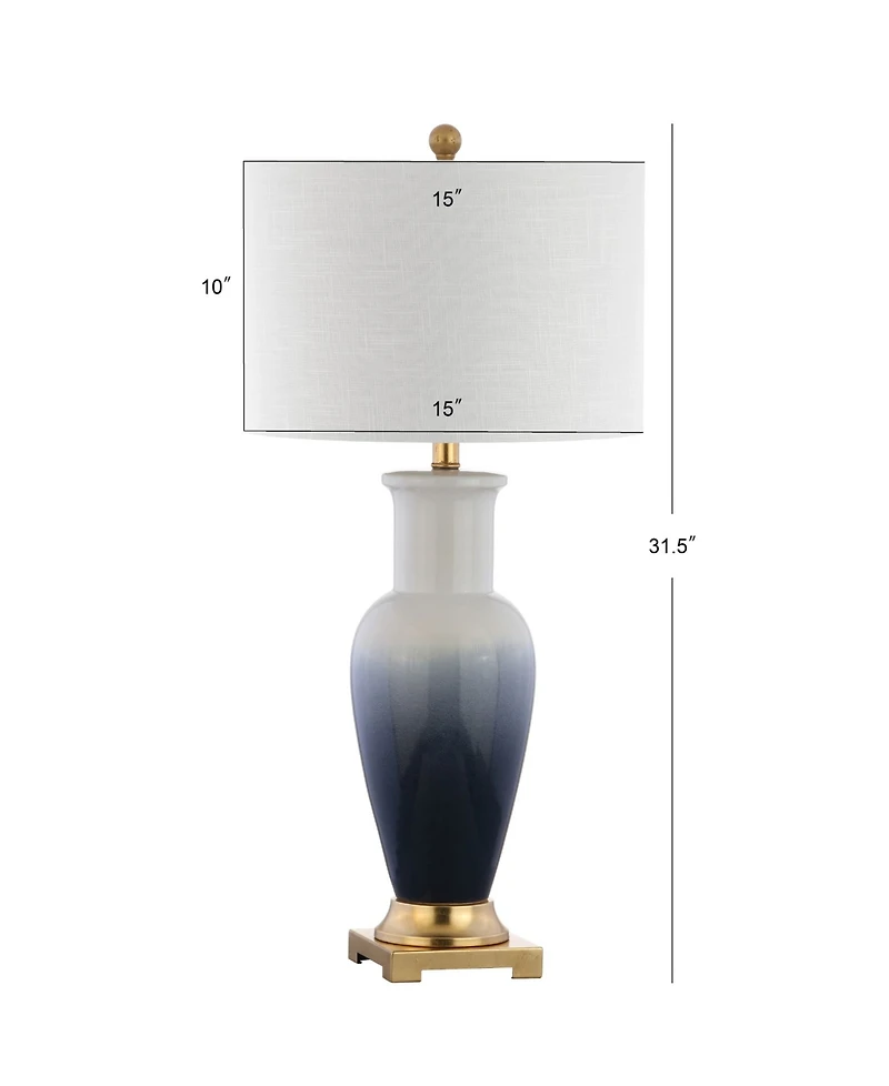 Jonathan Y Dip Dye Ceramic Led Table Lamp