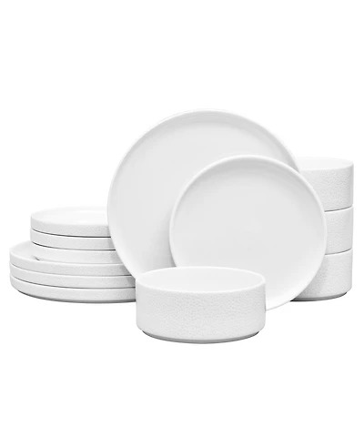 Noritake Colortex Stone 12-Piece Dinnerware Set, Service for 4