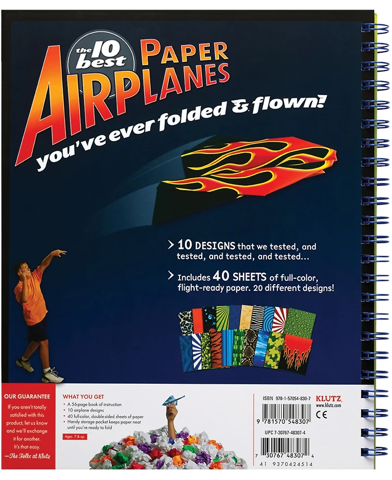 The Klutz Book of Paper Airplanes Craft Kit