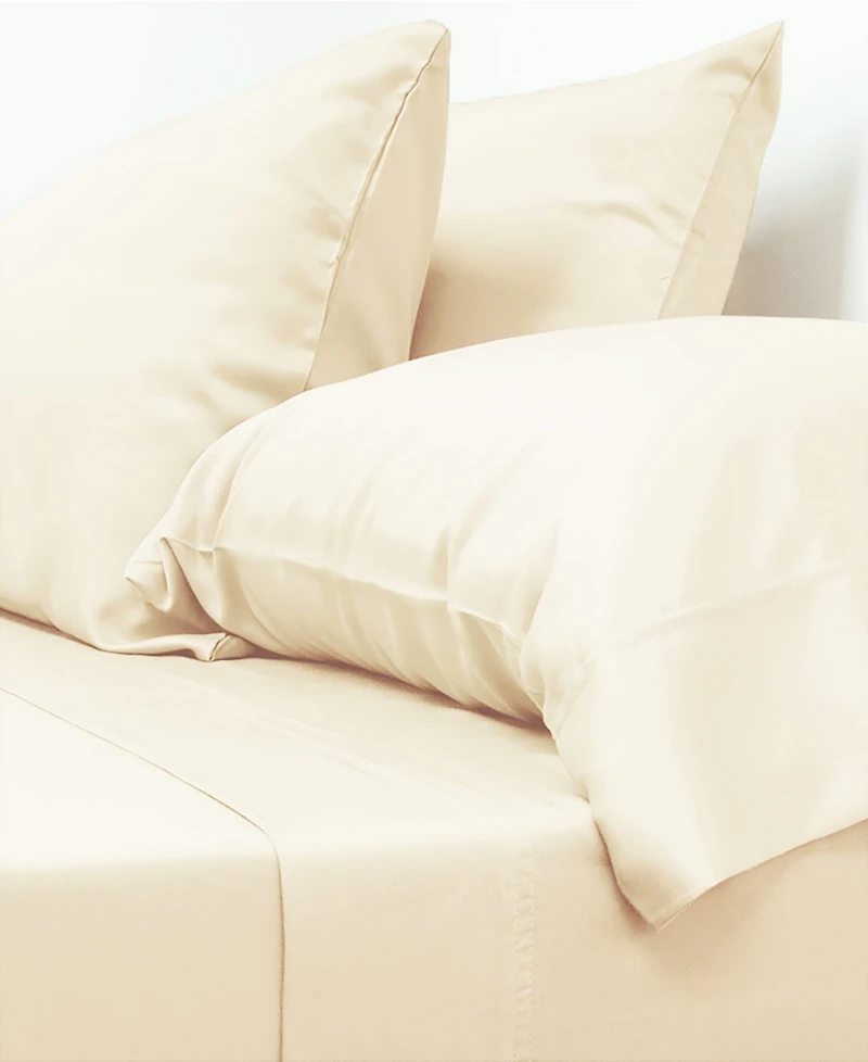 Cariloha Classic 4-Piece Twill Sheet Set | | Queen | Viscose Material |Extra soft, Cooling for Hot Sleepers
