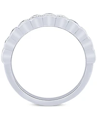 Diamond Scalloped Band (1/5 ct. t.w.) in 10k White Gold