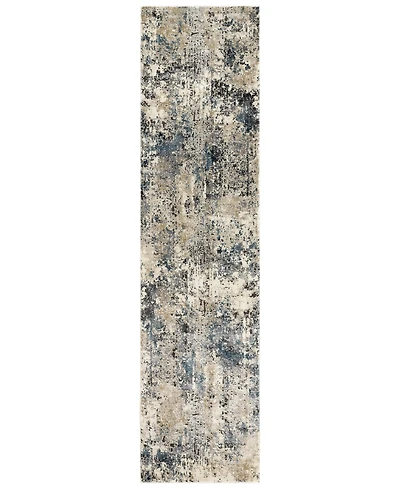 Livabliss Pune Pun-2301 Taupe 2'7" x 10'3" Runner Area Rug