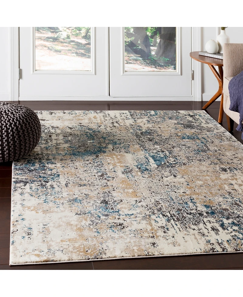 Livabliss Pune Pun-2301 Taupe 2'7" x 10'3" Runner Area Rug