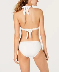 Michael Michael Kors Logo Ring Halter Bikini Top Bikini Bottoms Created For Macys