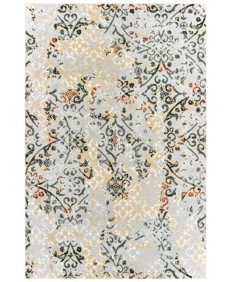Oriental Weavers Bowen 108w2 Gray Gold Rug