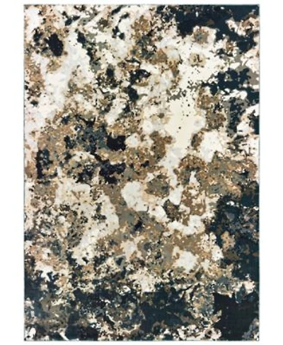 Oriental Weavers Bowen 1808q Navy Gold Rug