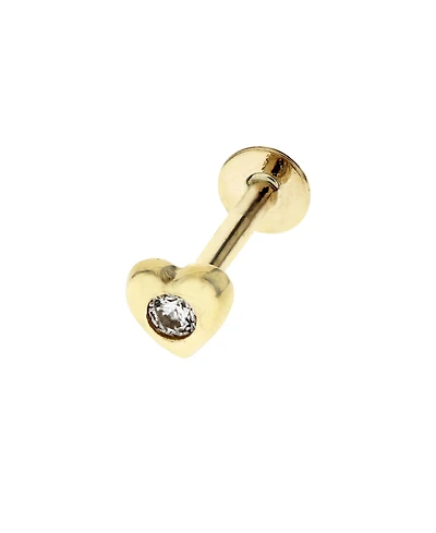 Bodifine 10K Gold Heart Cz Tragus