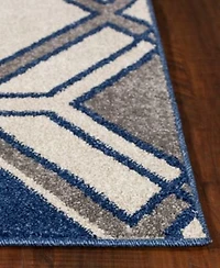 Kas Lucia Grant 2768 Ivory Denim Indoor Outdoor Area Rug