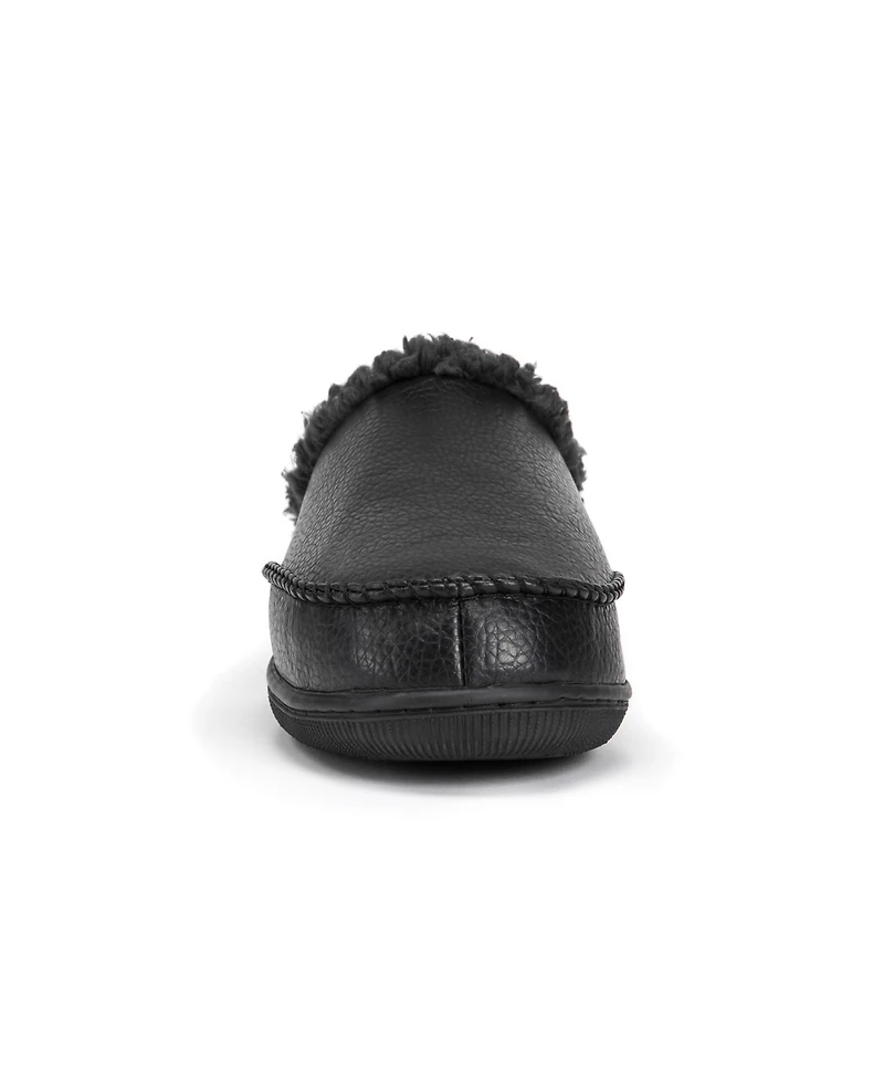 Muk Luks Men's Faux Leather Clog Slippers