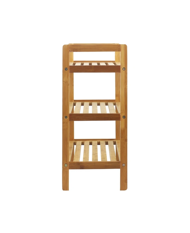 Oceanstar 3-Tier Bamboo Shoe Rack