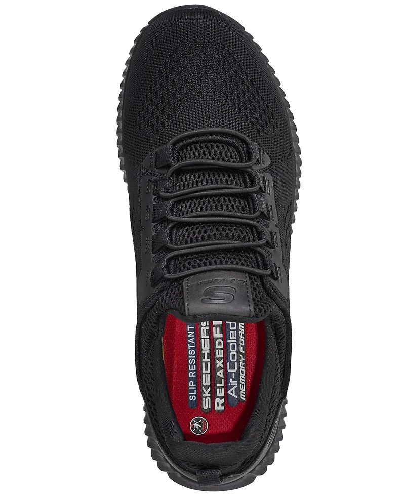 Skechers Men's Work Relaxed Fit Cessnock Slip-Resistant Work Athletic Sneakers from Finish Line
