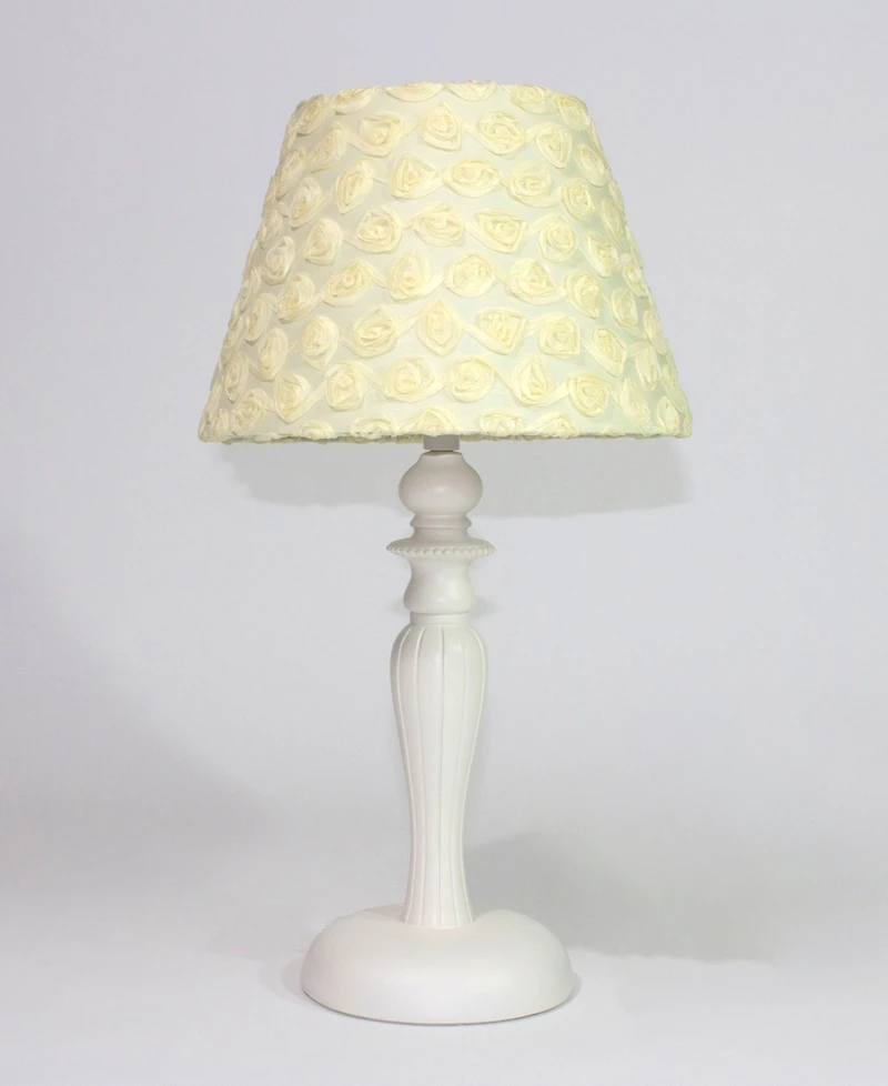 3 Stories Trading Nurture Yellow Roses Lamp Base With Shade