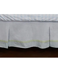 3 Stories Trading Nurture Blue Corduroy Dust Ruffle