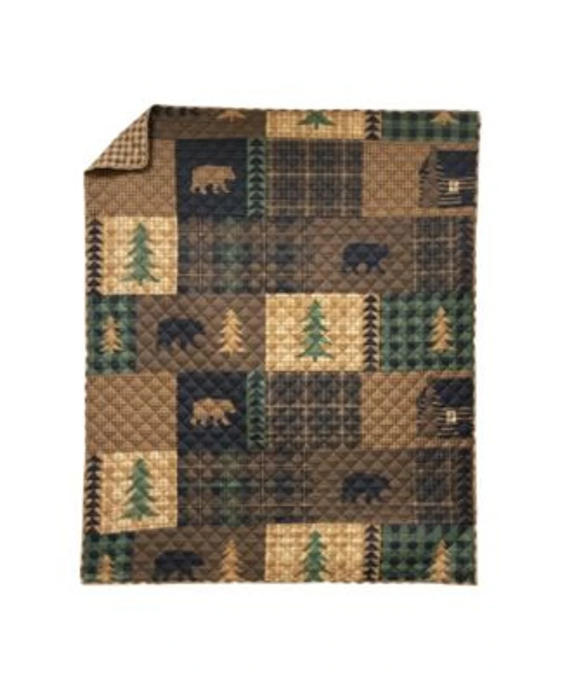 American Heritage Brown Bear Cabin Quilt Sets