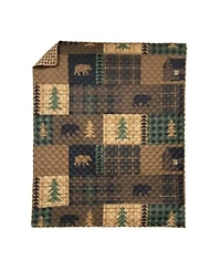 American Heritage Brown Bear Cabin Quilt Sets