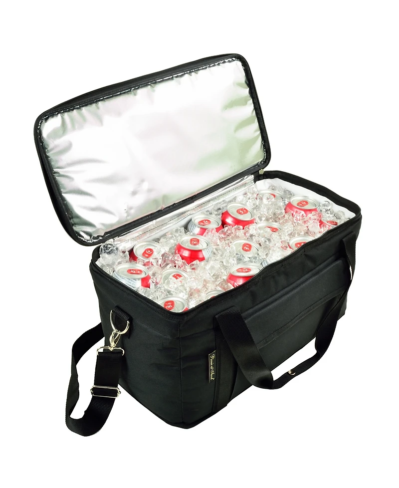 Picnic at Ascot Hybrid Semi-Rigid 24 Quart Folding Cooler with Leak Proof Lining