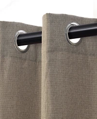 Superior Linen-Inspired Classic Room Darkening Modern Fade Resistant -Piece Curtain Set with Grommet Header Top