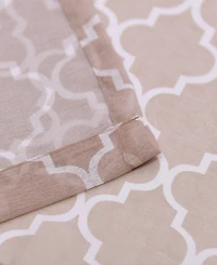 Superior Trellis Sheer 2-Piece Curtain Panels with Grommet Header Top, 52" X 63"