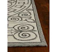 Kas Harbor Irongate 4246 Ivory/Grey 5' x 7'6" Indoor/Outdoor Area Rug