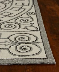 Kas Harbor Irongate 4246 Ivory Grey Indoor Outdoor Area Rug