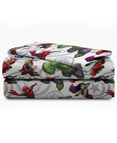 Disney Marvel Avengers 3-Pc. Sheet Set, Twin