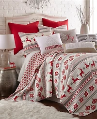 Levtex Silent Night Nordic Stripe 3-Pc. Quilt Set
