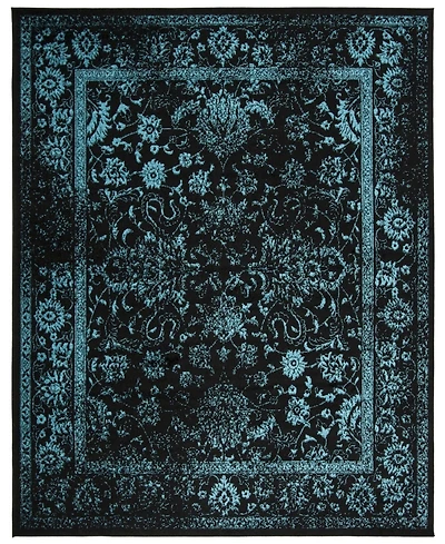 Safavieh Adirondack 109 Black and Teal 8' x 10' Area Rug