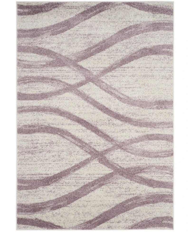 Safavieh Adirondack 125 Cream and Purple 5'1" x 7'6" Area Rug