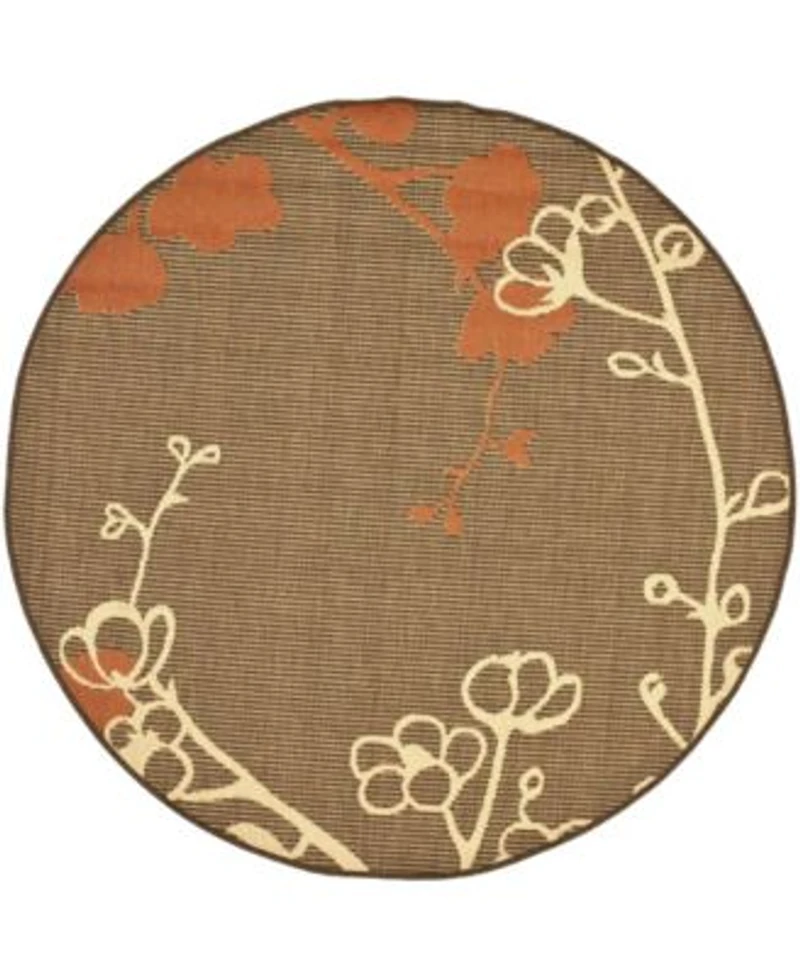 Safavieh Courtyard Brown Natural Terracotta Area Rug Collection
