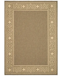 Safavieh Courtyard CY5143 Dark Beige and Beige 8' x 11' Outdoor Area Rug