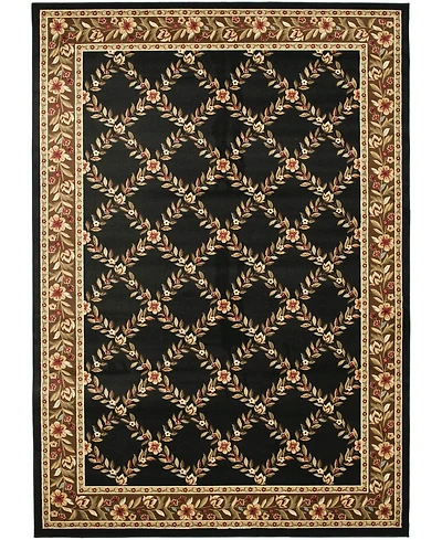 Safavieh Lyndhurst LNH557 Black and Brown 8' x 11' Area Rug