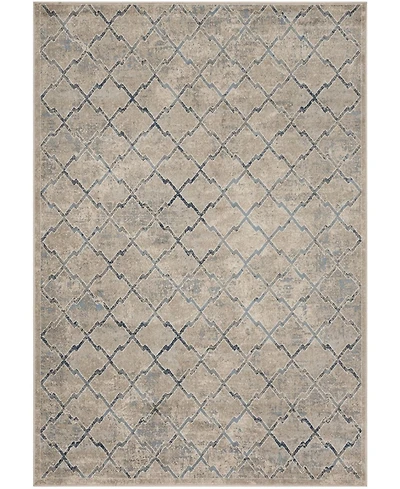Safavieh Brentwood BNT809 Light Gray and Blue 5'3" x 7'6" Area Rug