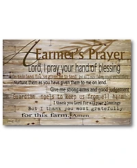 Courtside Market A Farmer's Prayer Gallery-Wrapped Canvas Wall Art - 12" x 18"