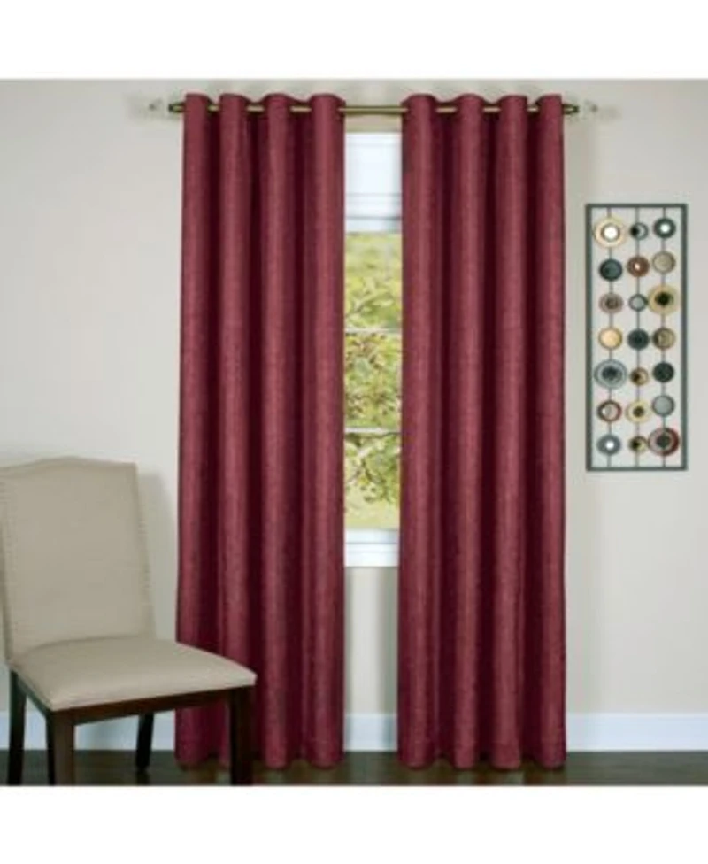 Achim Taylor Lined Grommet Window Curtain Panels