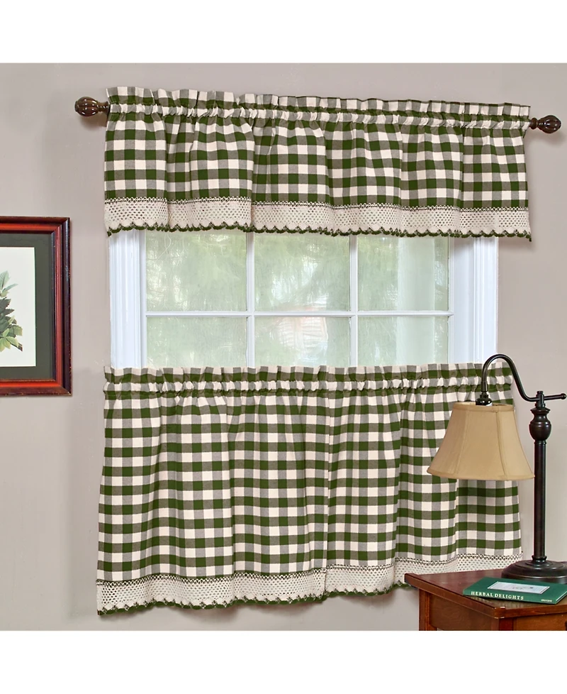 Achim Buffalo Check Window Tier Pair
