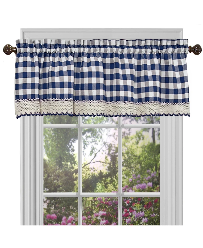 Achim Buffalo Check Window Valance, 58" x 14"