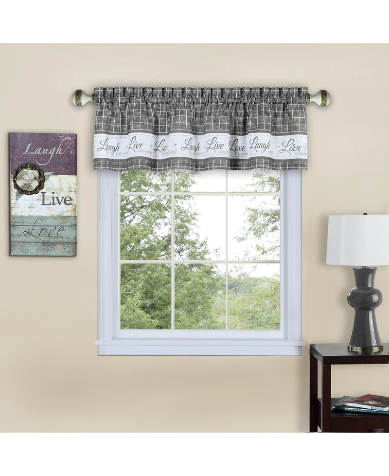 Achim Live Love Laugh Window Valance, 58" x 14"