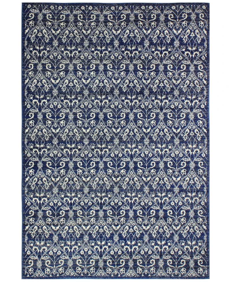 Closeout! Bashian Medley 5439A Dark Blue 7'6" x 9'6" Area Rug