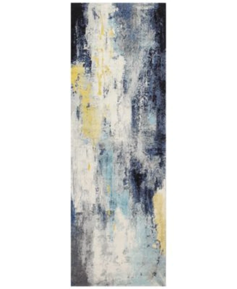 Bashian Medley 5570a Ivory Blue Area Rug